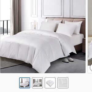 Royal Luxe White Down Comforter Full/Queen